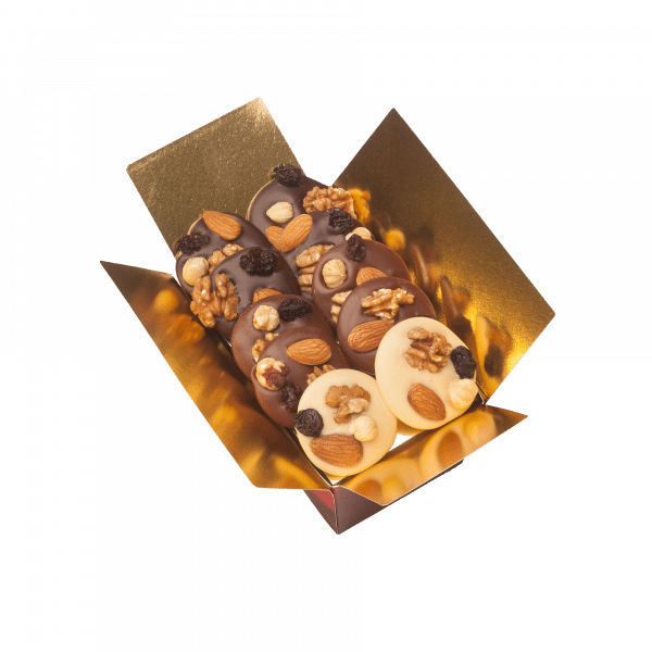 Mendiants, Ballotin Chocolat, Valentino, Boutique FLOCON Chocolatier