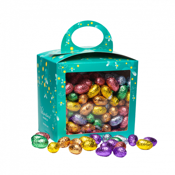 Valentino 3kg oeufs pâques fêtes flocon chocolatier chocolat noir blanc lait